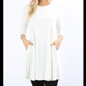 3/4 Sleeve tunic dress
